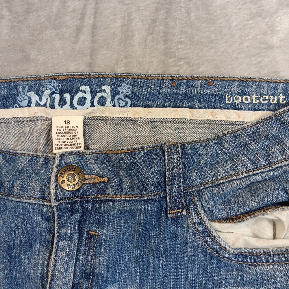 Mudd Womens‎ Sz 13 Bootcut Vtg Y2k 90s  Denim Jeans - Picture 7 of 7